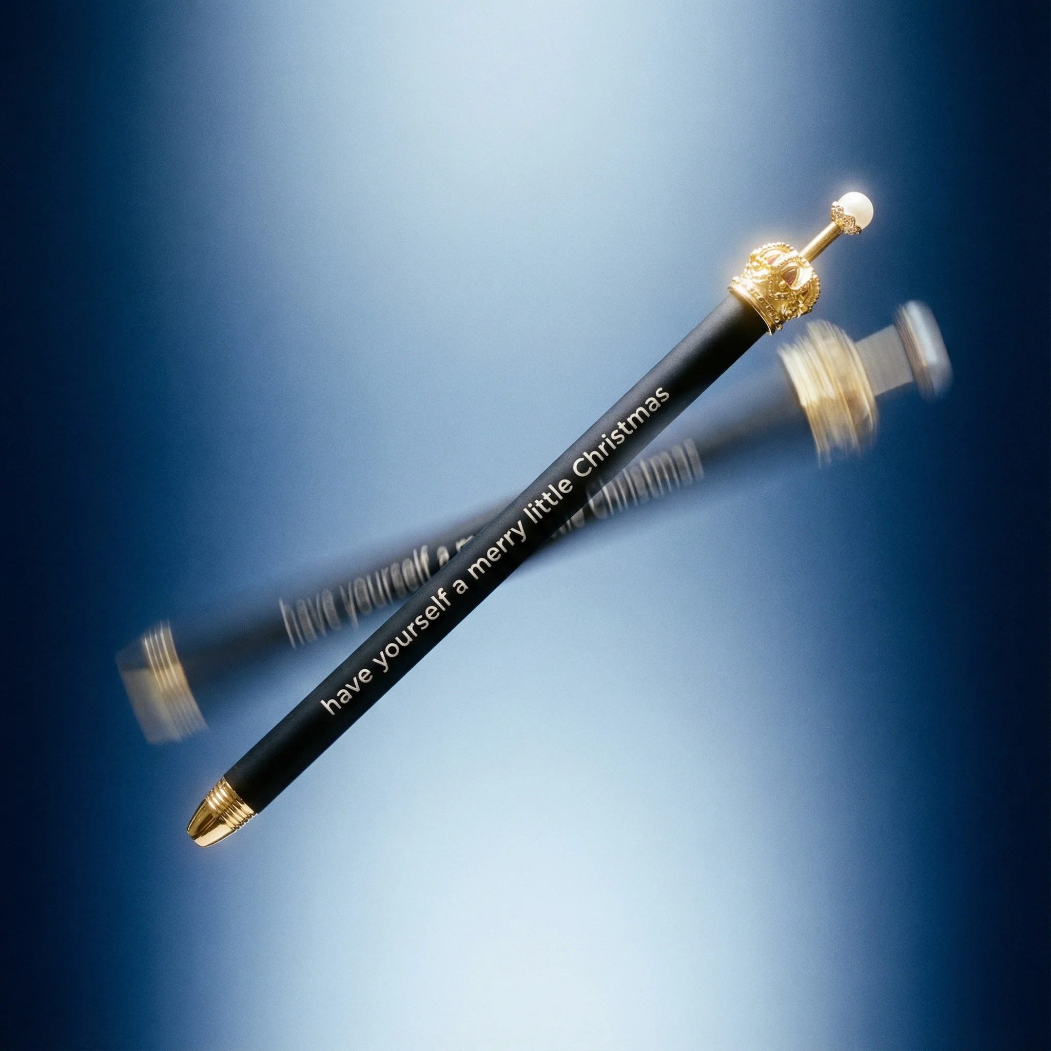 Black Holiday Crown Pen Set of 12 | Giftable Quote Pens | Novelty Office Desk Supplies - Image 5