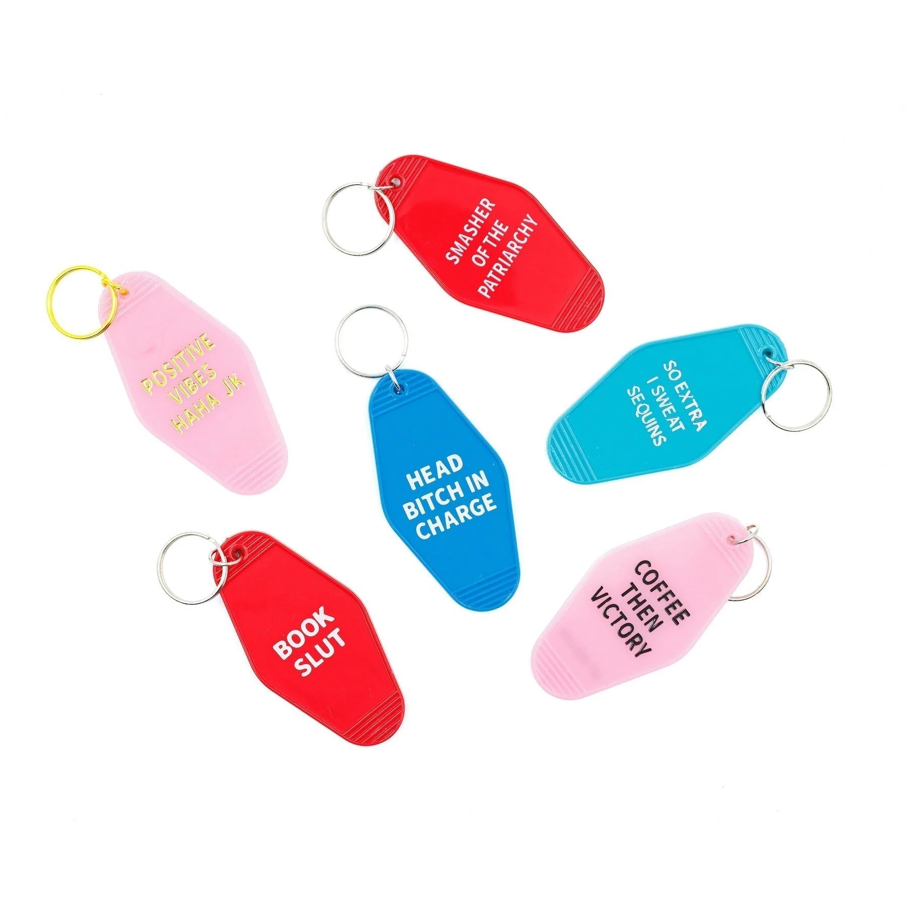 Book Slut Red Motel Style Keychain - Image 10