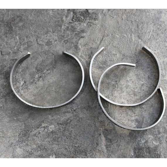 Coffee Addict Hand Stamped Silver Cuff Bracelet | Handmade in the US - Image 3