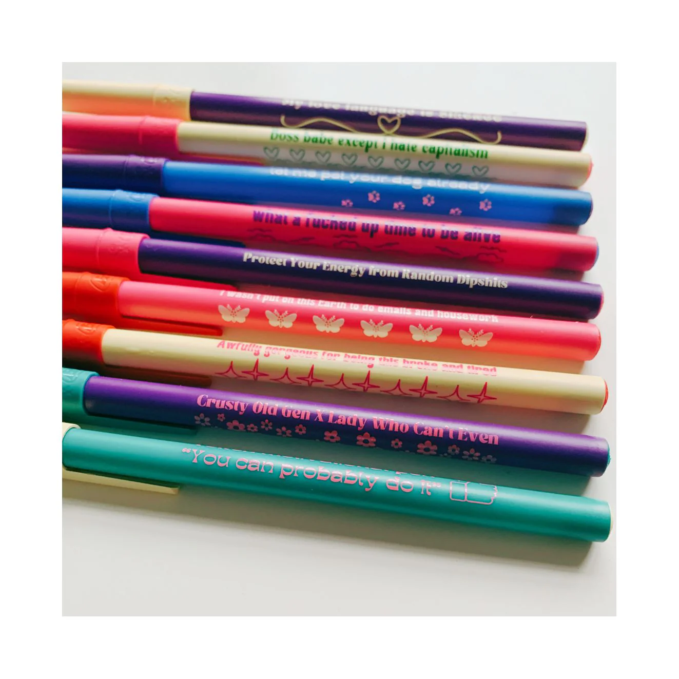 Crusty Old Gen X Lady Who Can't Even Ballpoint Pen in Violet | Gen Z Aesthetic Blue Ink - Image 8