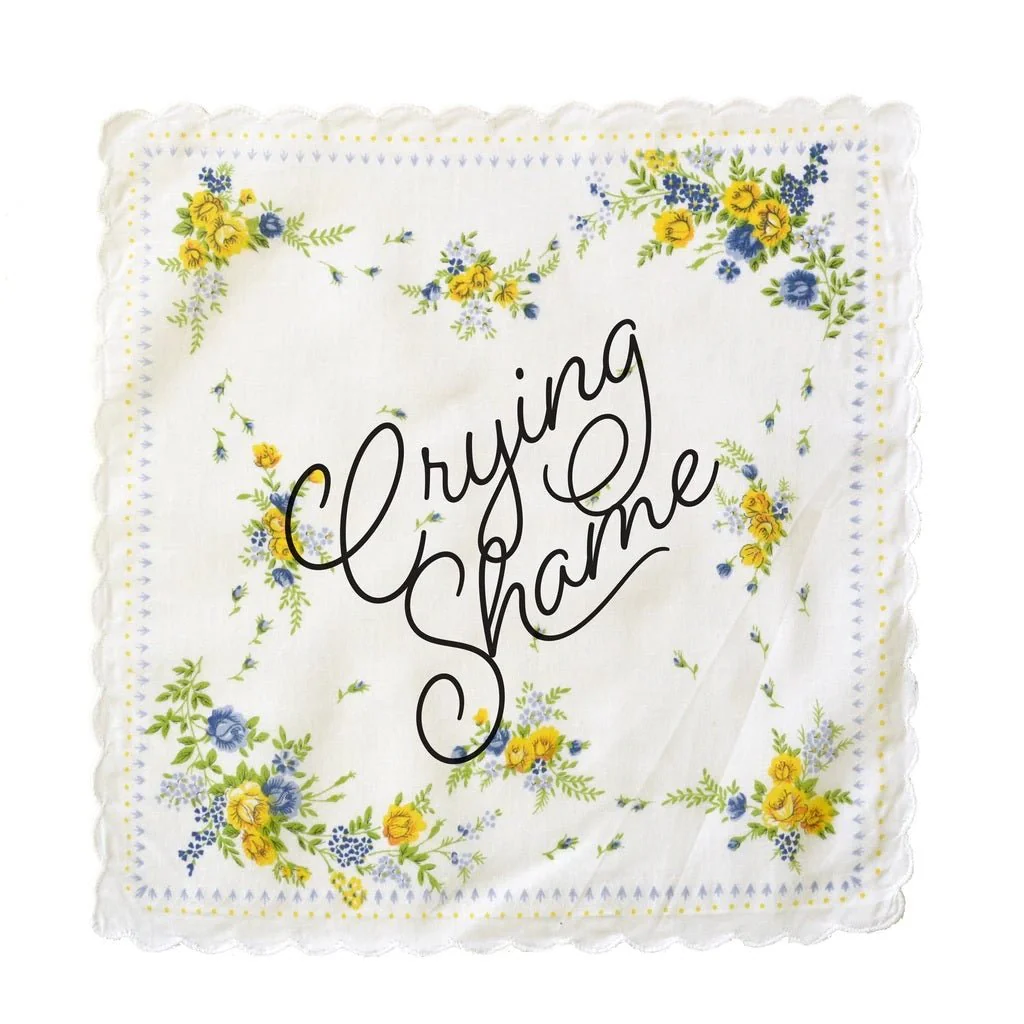 Crying Shame Hankie Retro Floral Print Cotton Handkerchief - Image 3