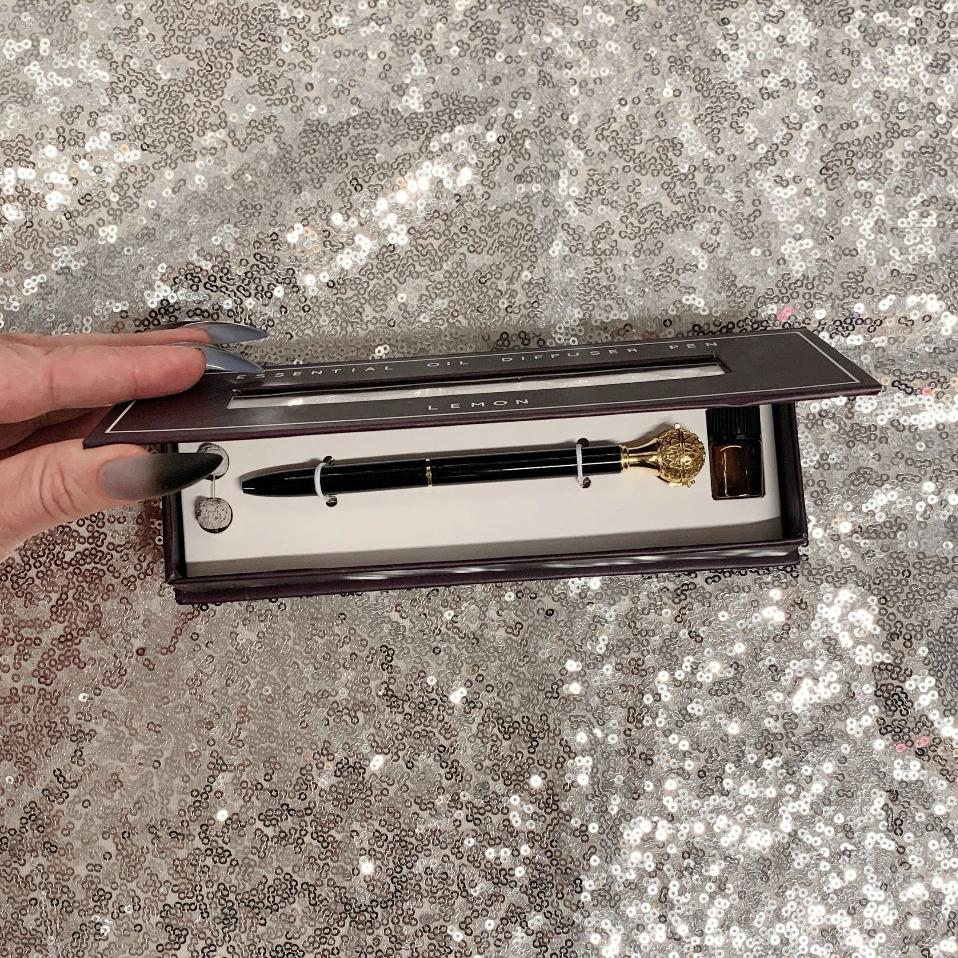 Essential Oil Diffuser Pen in Lemon | Includes 1 ml of Essential Oil and 2 Lava Beads | Refillable - Image 12