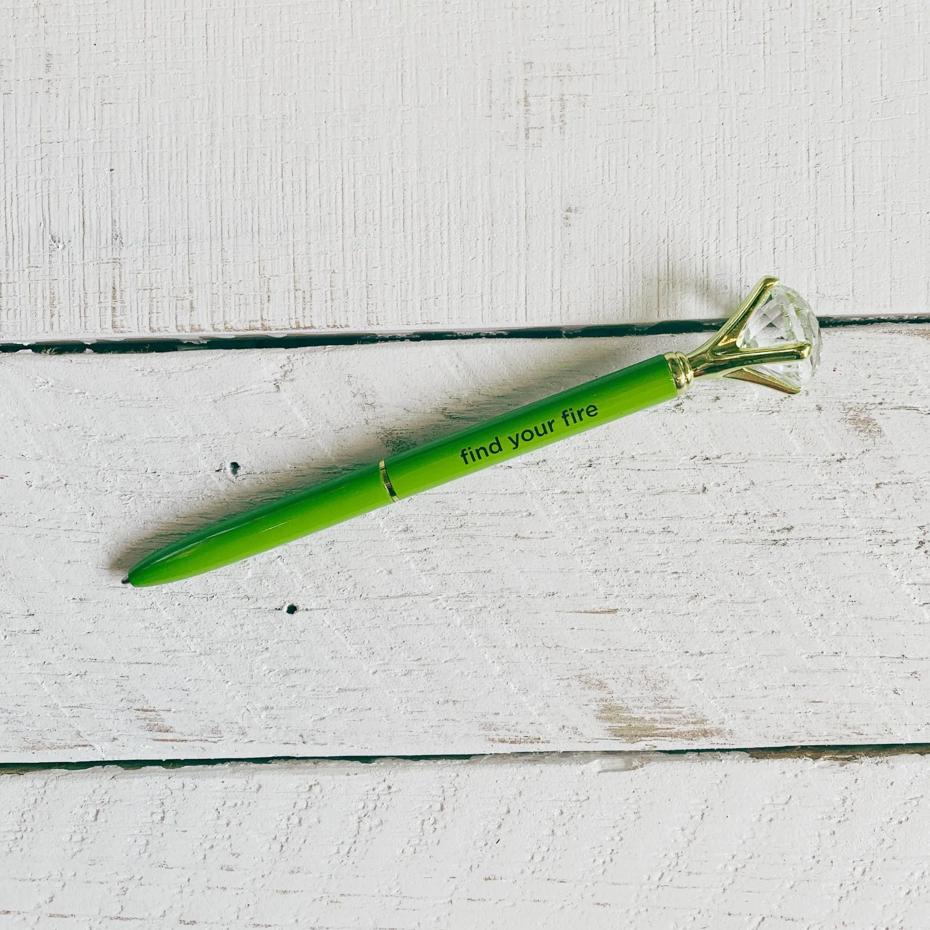Future Is Female Chartreuse Green Gem Pen | Giftable Single Pen | Novelty Office Desk Supplies - Image 12