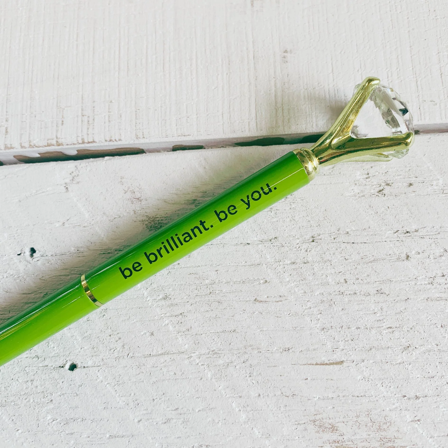 Future Is Female Chartreuse Green Gem Pen | Giftable Single Pen | Novelty Office Desk Supplies - Image 8