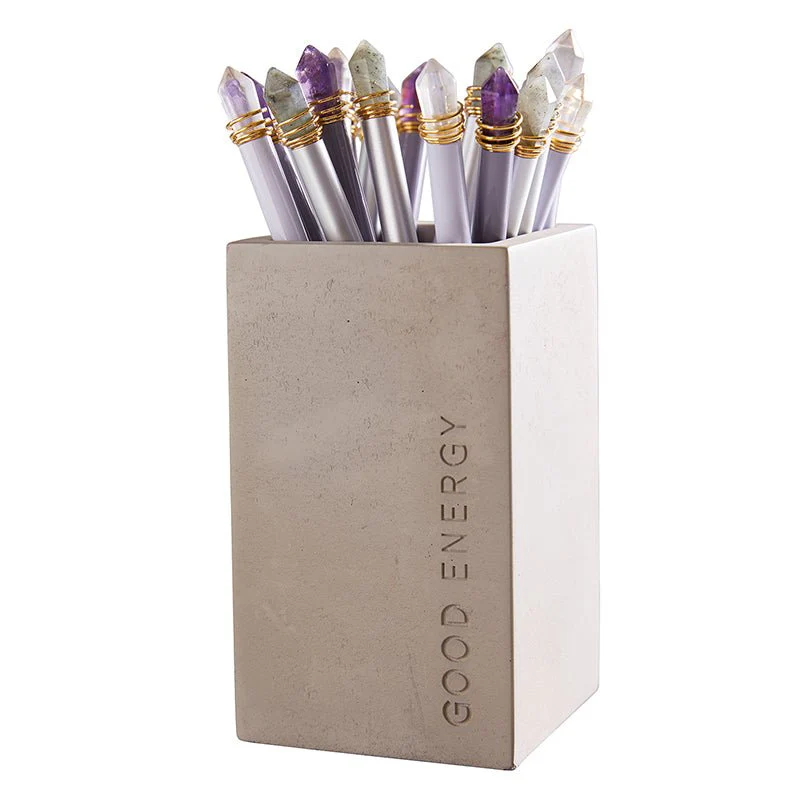Good Energy Quartz Crystal Pens in Gray, Amethyst, Clear, Opal and White - Image 8