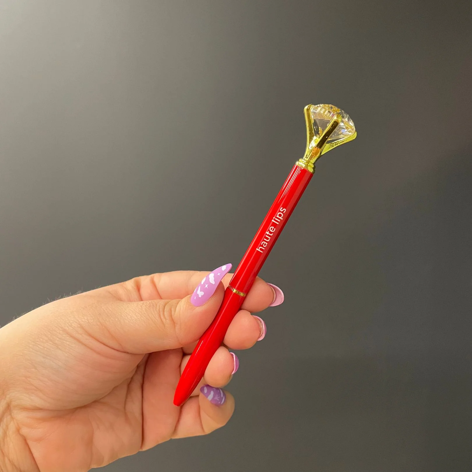 Haute Lips Red Gem Pen Set of 6 | Giftable Quote Pens | Novelty Office Desk Supplies - Image 4