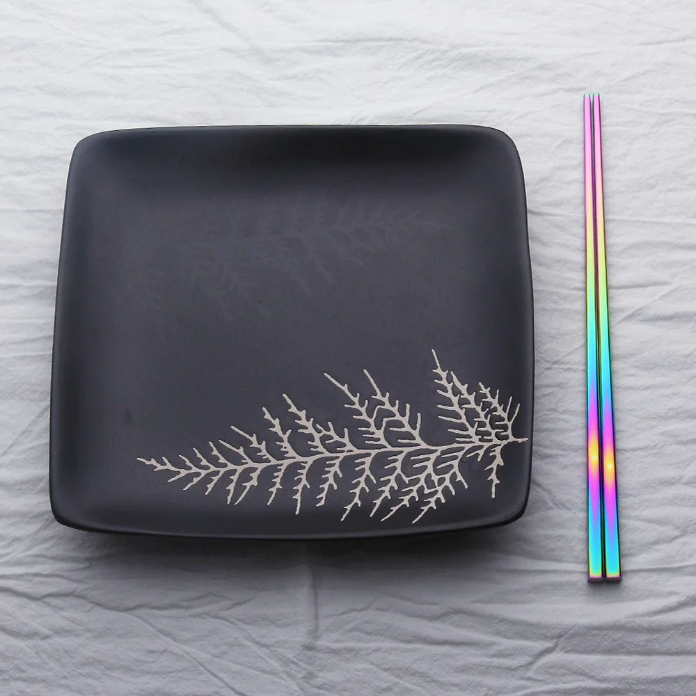 Holographic Rainbow Chopsticks in Stainless Steel - Image 4