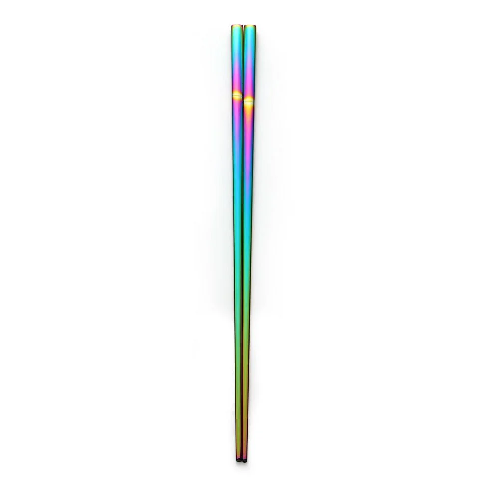 Holographic Rainbow Chopsticks in Stainless Steel - Image 5