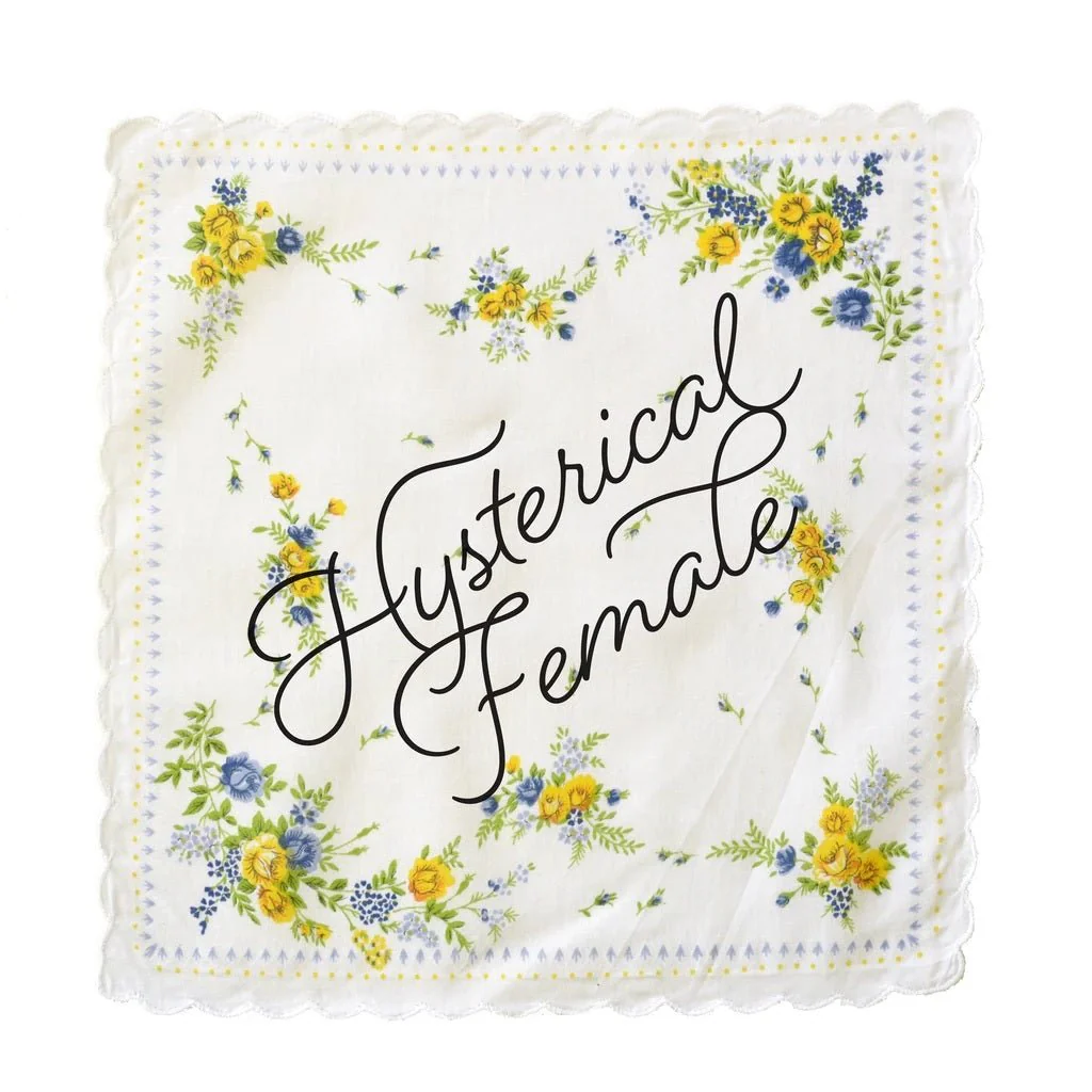 Hysterical Female Hankie Retro Floral Print Cotton Handkerchief - Image 3