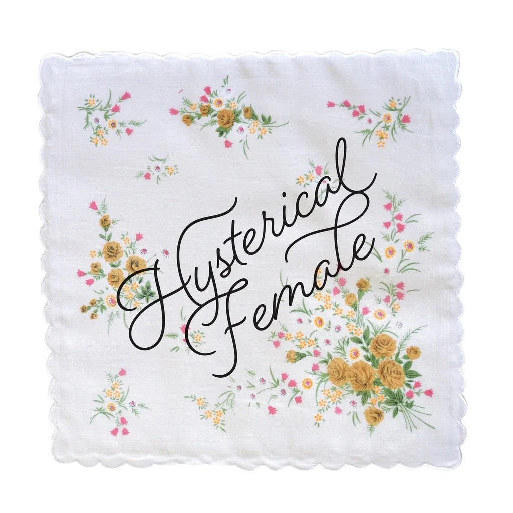Hysterical Female Hankie Retro Floral Print Cotton Handkerchief - Image 5