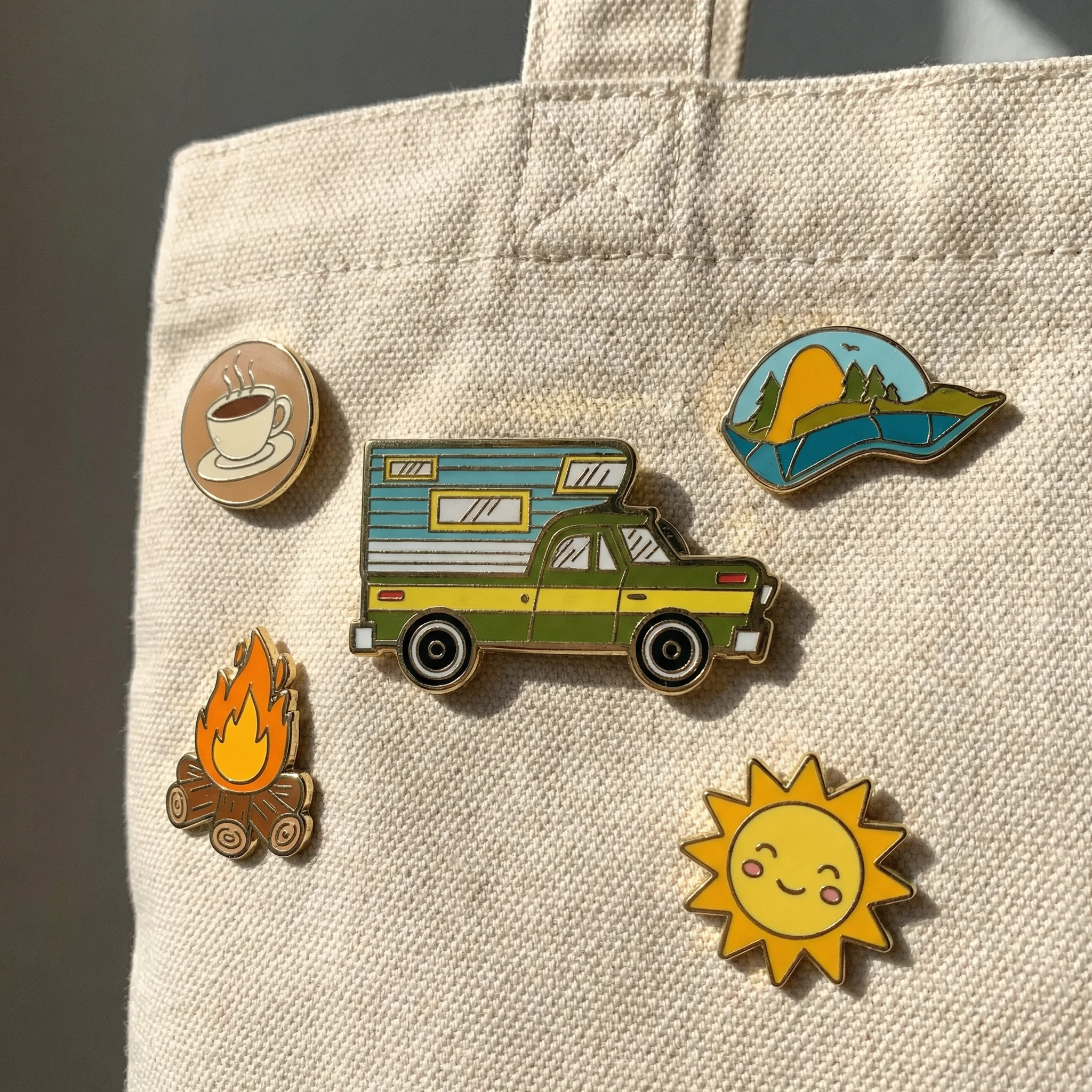 Life Is Better When Camping Enamel Pin - Image 4