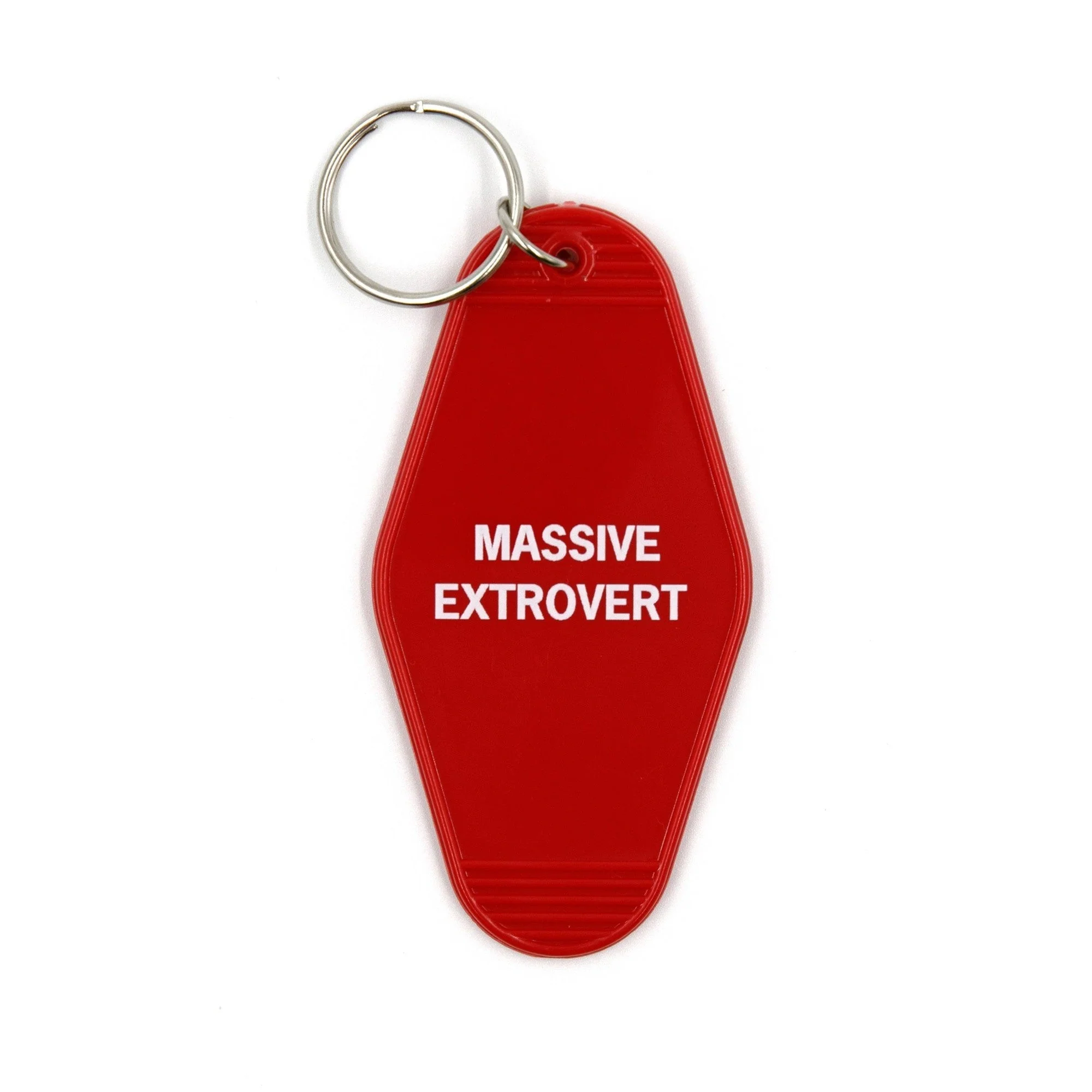 Massive Extrovert Motel Style Keychain In Red - Image 4