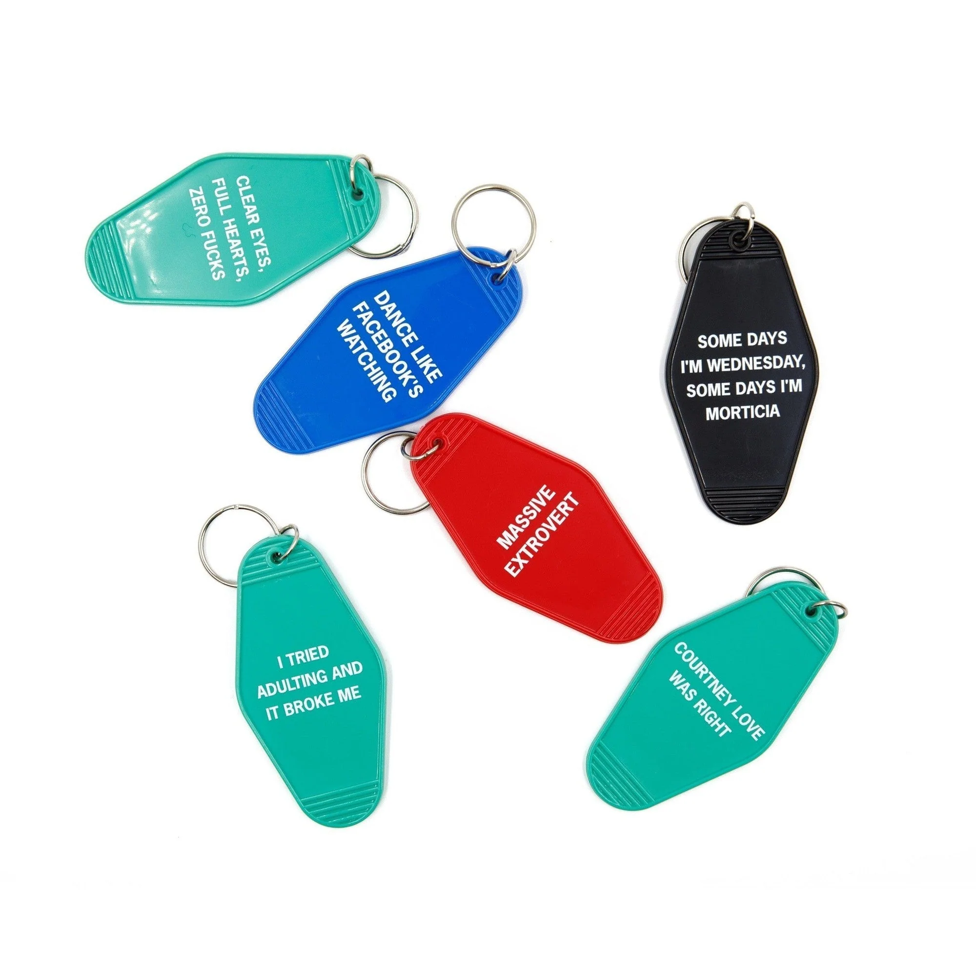 Massive Extrovert Motel Style Keychain In Red - Image 7