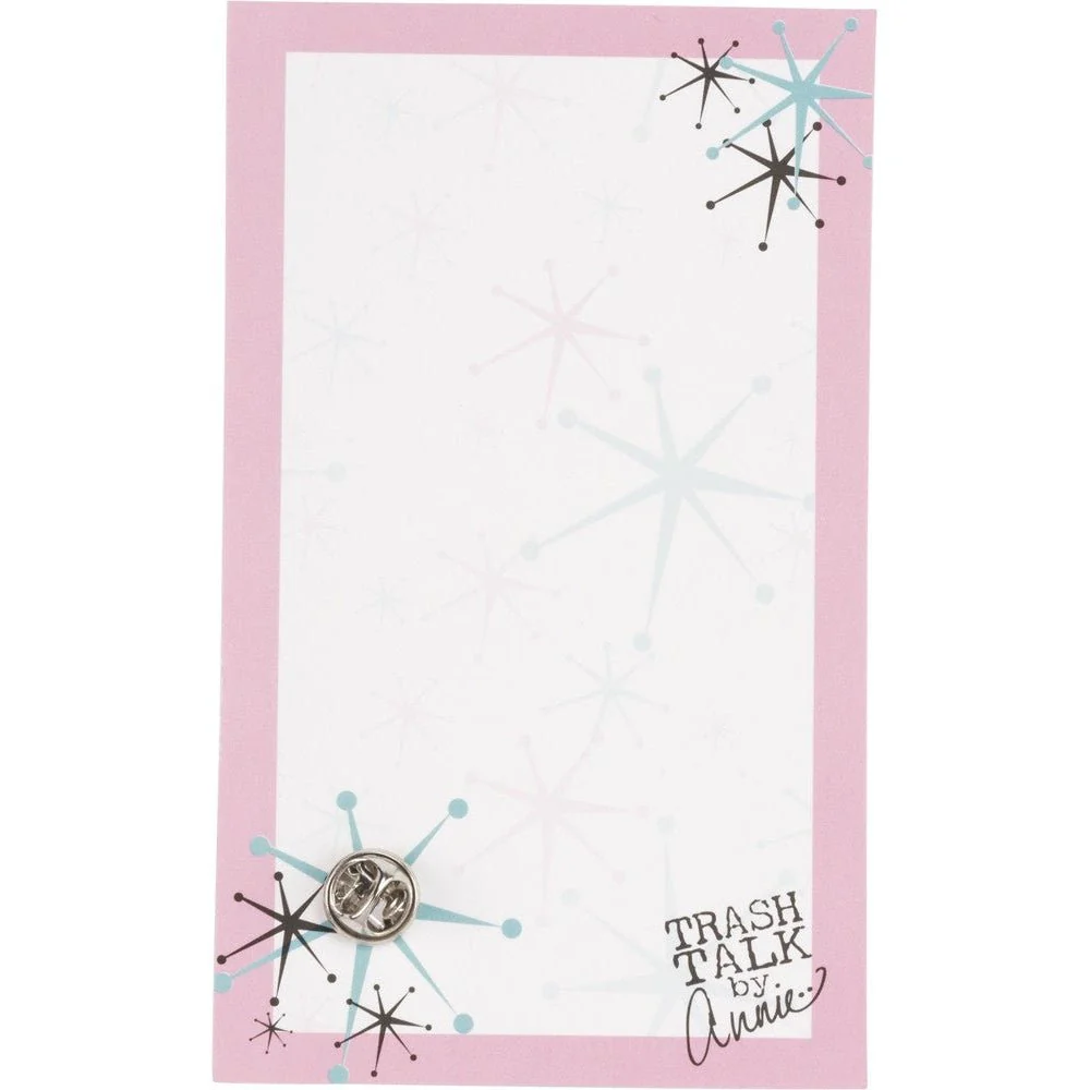 Save Water Drink Wine Pink and Green Enamel Pin on Gift Card - Image 6