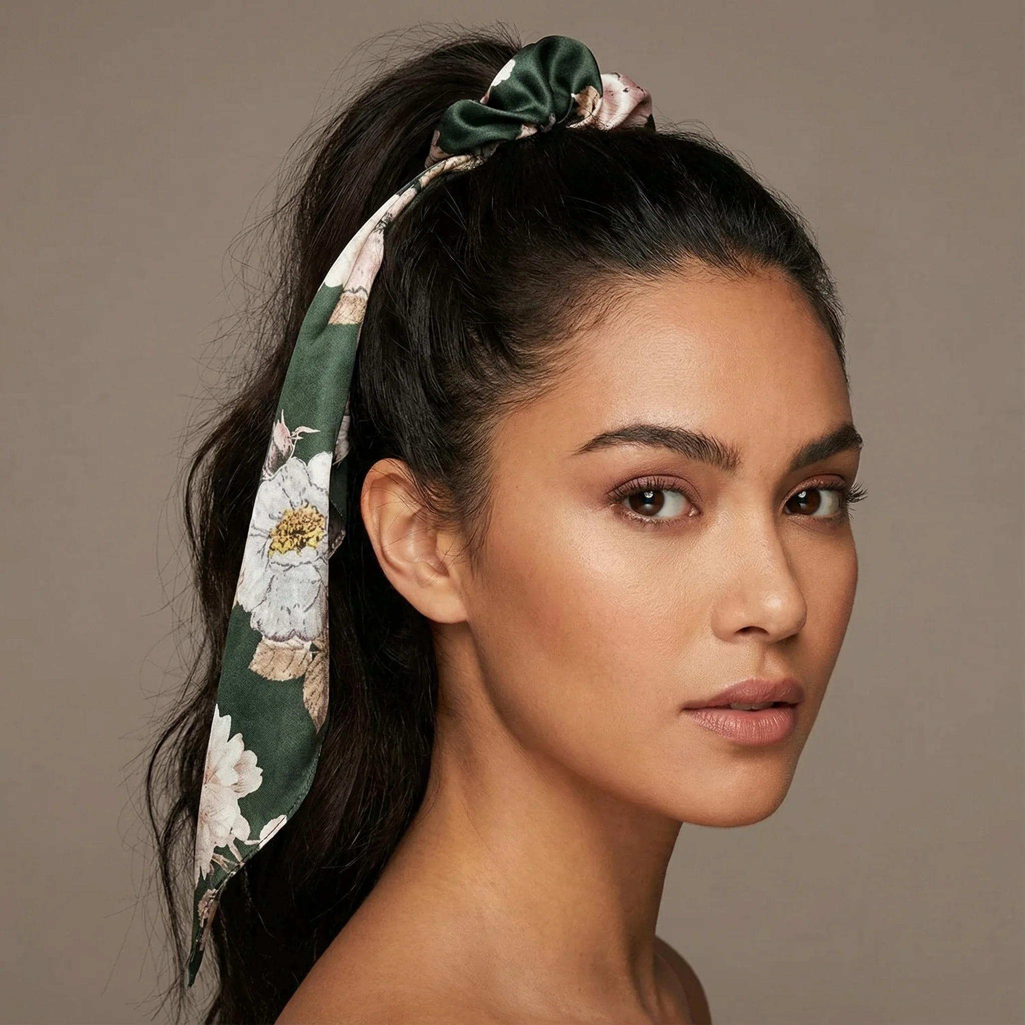 Silky Scarf Pony Holder (13 Color Options) | Scrunchie Hair Accessories - Image 23