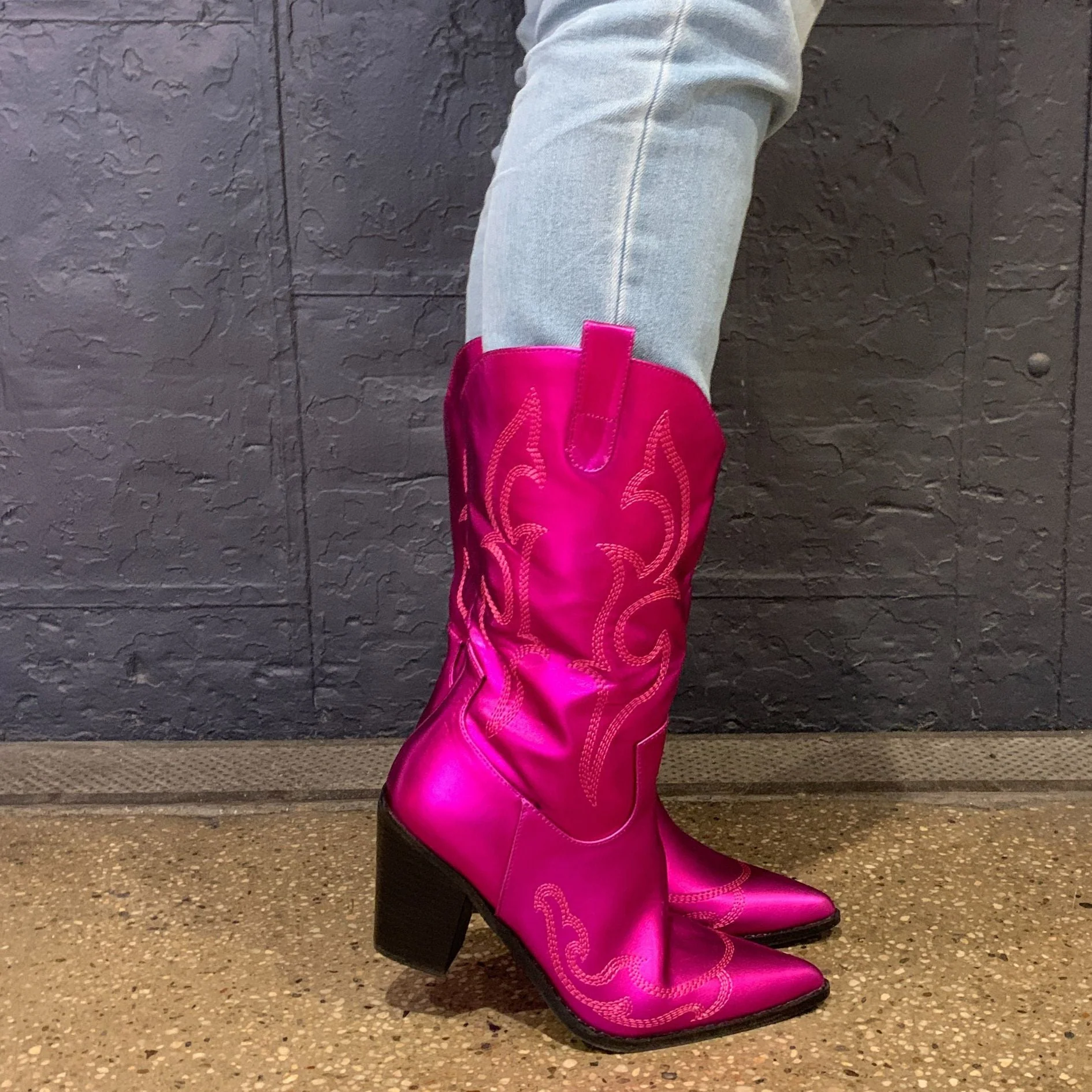 Montana Cowgirl Boots in Hot Pink [Size 5.5 - 6.5 Remaining] - Image 5