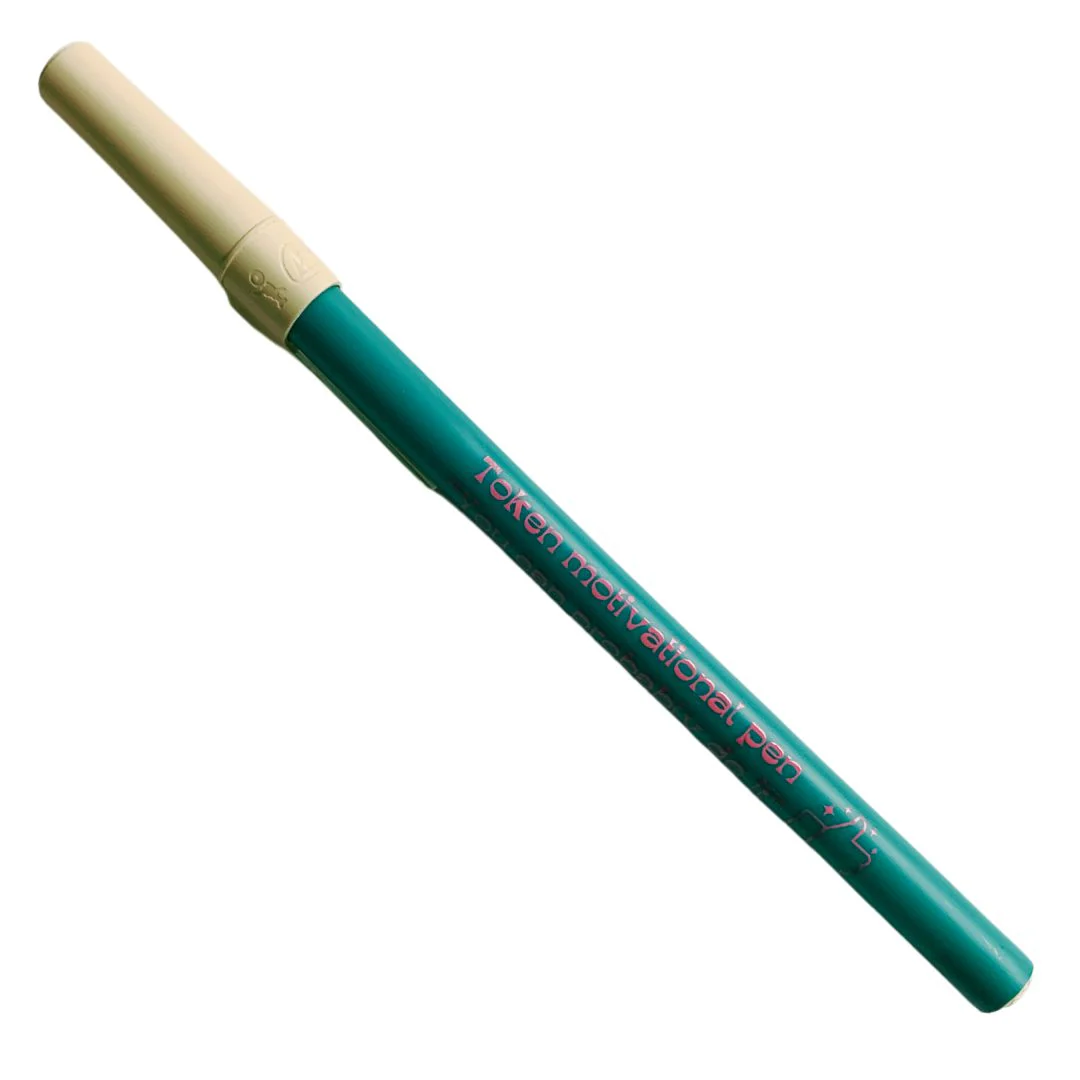 Token Motivational Pen: "You Can Probably Do It" Ballpoint Teal Pen | Gen Z Aesthetic Blue Ink - Image 5